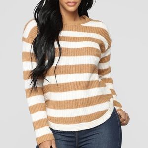 <Fashion Nova> Striped Cozy Sweater